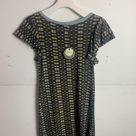 Anthropologie Eva Franco Mini Dark Grenn Dress - Picture 3 of 3